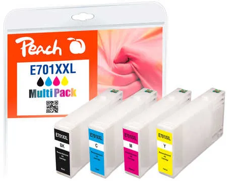 Peach  Multi Pack, compatible avec
 T7015, T7011-T7014 Epson WorkForce Pro WP-4015 DN