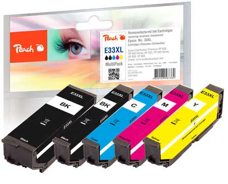 Peach  Multipack compatible avec
 T3357, No. 33XL, C13T33574010 Epson Expression Premium XP-645