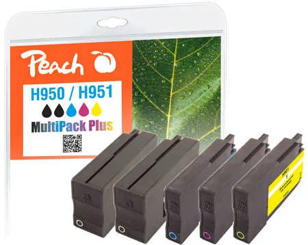 Peach  Combi Pack Plus compatible avec
 No. 950*2, No. 951, CN049A*2, CN050A, CN051A, CN052A HP OfficeJet Pro 251 dw