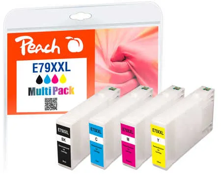 Peach  Multipack, XXL compatible avec
 No. 79XXL, C13T78954010 Epson WorkForce Pro WF-5600 Series