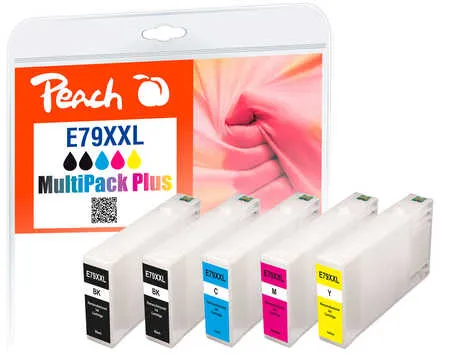 Peach  Multipack Plus, XXL compatible avec
 No. 79XXL, C13T78954010 Epson WorkForce Pro WF-5600 Series