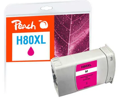Peach  cartouche d'encre magenta compatible avec
 80XL M, C4847A HP DesignJet 1055 CM Plus