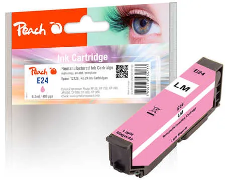 Peach  cartouche d'encre light magenta, compatible avec
 No. 24 lm, C13T24264010 Epson Expression Photo XP-950