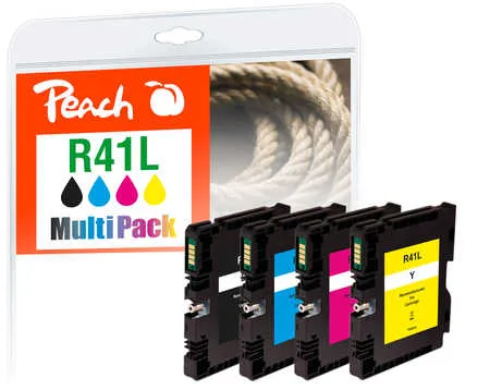 Peach  Combi Pack compatible avec
 GC41L, 405765, 405765, 405767, 405768 Ricoh Aficio SG 7100 dn