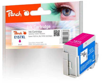 Peach Cartouche d'encre  magenta, compatible avec
 T1573M, C13T15734010 Epson Stylus Photo R 3000