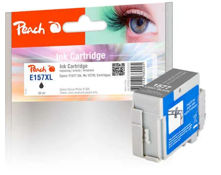 Peach  cartouche d'encre light noire, compatible avec
 T1577LBK, C13T15774010 Epson Stylus Photo R 3000