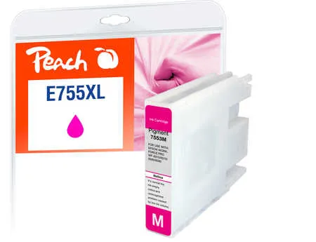 Peach  cartouche d'encre XL magenta, compatible avec
 T7553M, C13T755340 Epson WorkForce Pro WF-8590 TC