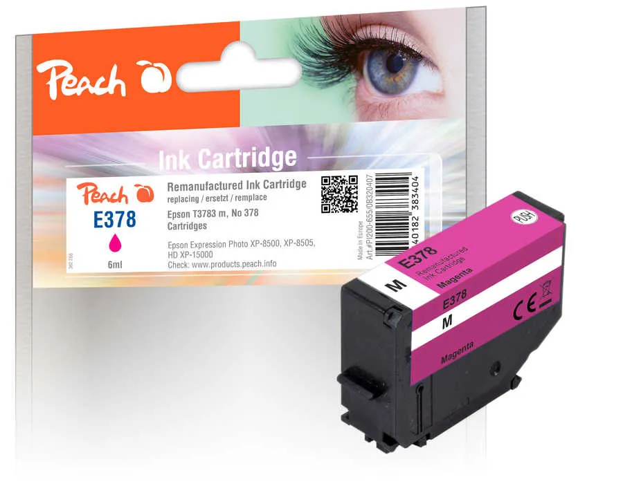 Peach Cartouche d'encre  magenta, compatible avec Epson Expression Photo HD XP-15000