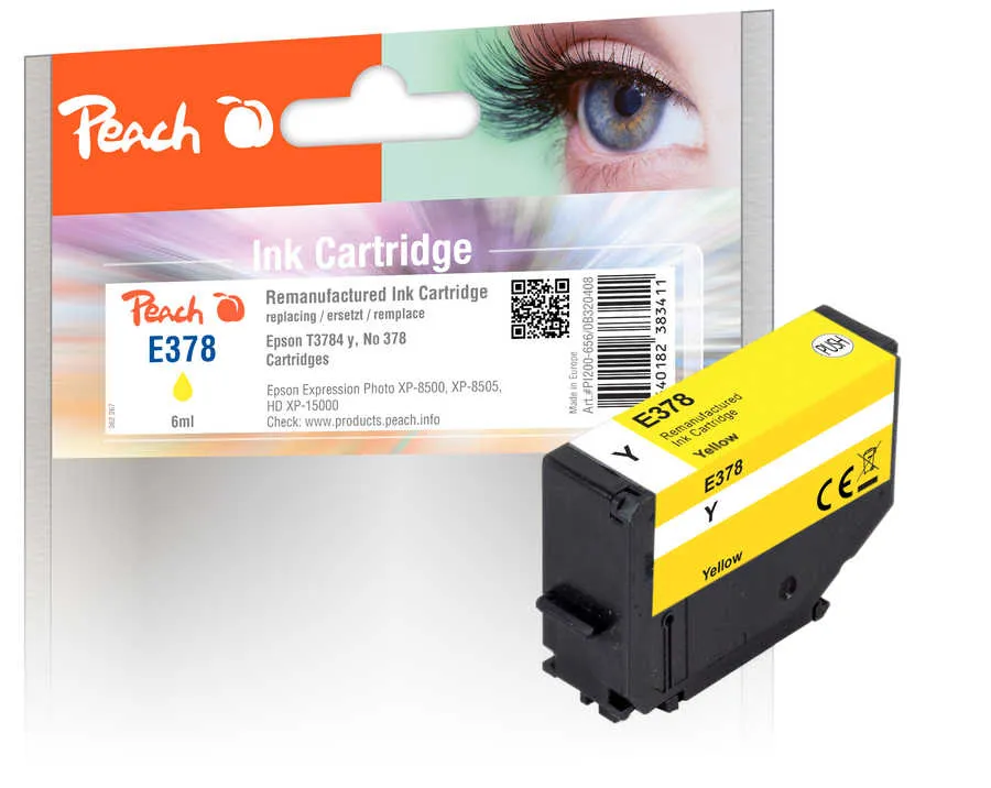 Peach Cartouche d'encre  jaune, compatible avec Epson Expression Photo HD XP-15000