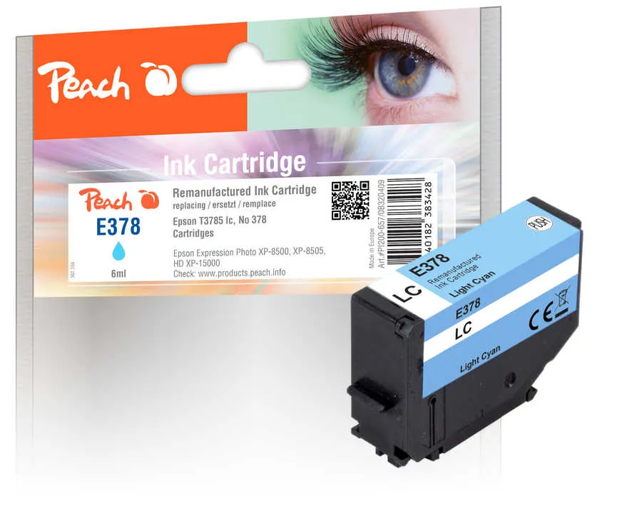 Peach  cartouche d'encre light cyan, compatible avec Epson Expression Photo XP-8500 Series