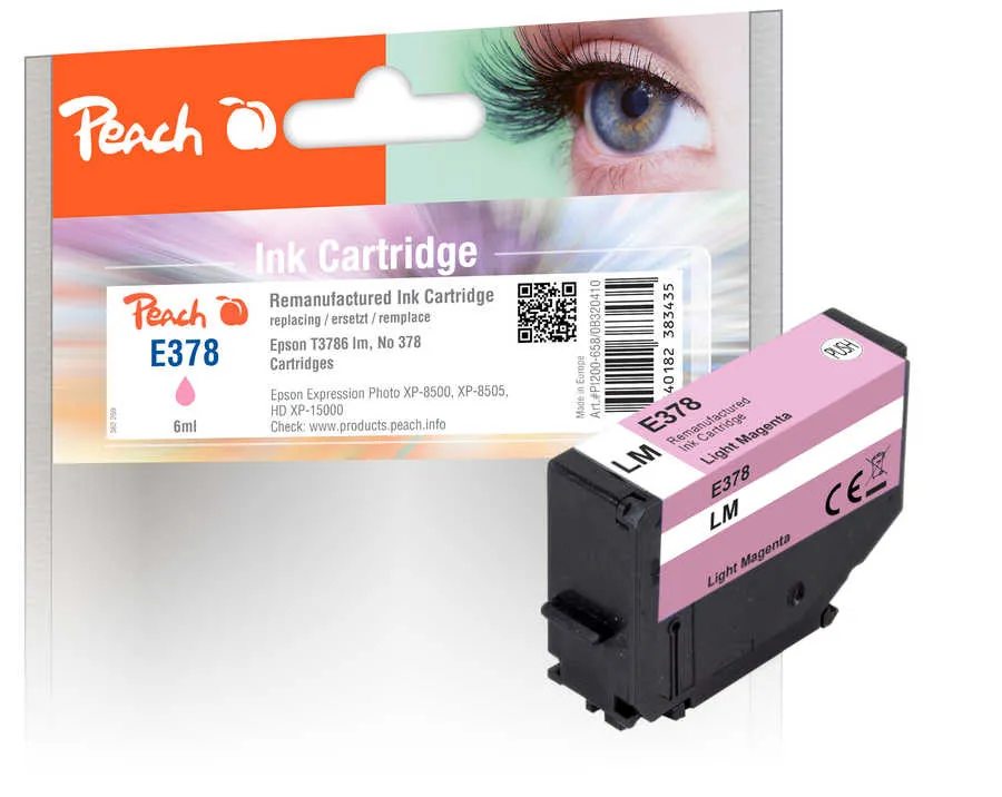 Peach  cartouche d'encre light magenta, compatible avec Epson Expression Photo XP-8500 Series