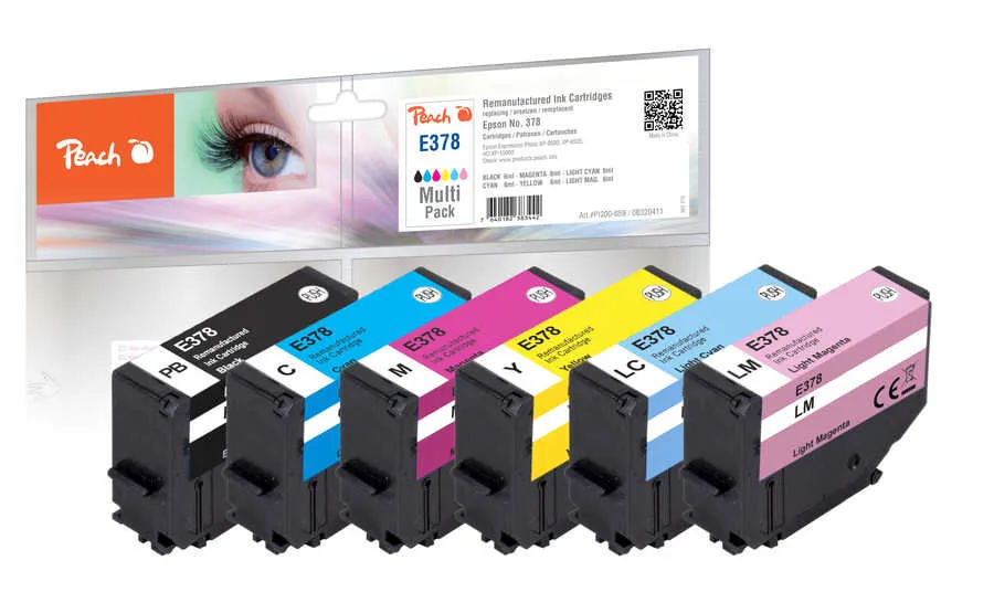 Peach  Multi Pack, compatible avec Epson Expression Photo XP-8500 Series