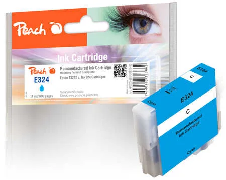 Peach Cartouche d'encre  cyan, compatible avec
 T3242C, C13T32424010 Epson SureColor SCP 400