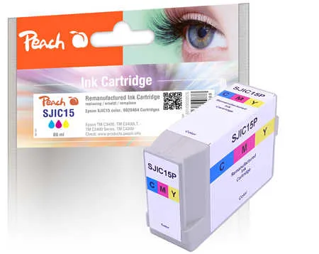 Peach Cartouche d'encre  noir, compatible avec Epson ColorWorks C 3400
