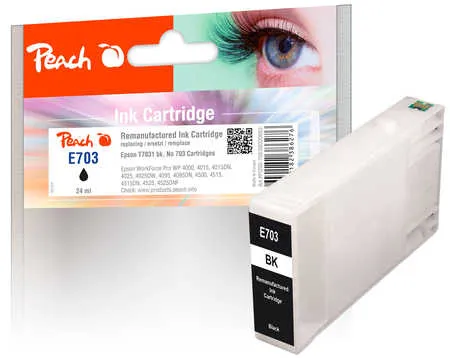 Peach Cartouche d'encre  noir, compatible avec
 T7031 bk, C13T70314010 Epson WorkForce Pro WP-4520