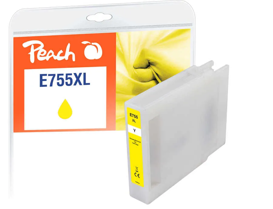Peach  cartouche d'encre jaune XL, compatible avec
 T7554Y, C13T755440 Epson WorkForce Pro WF-8590 TC