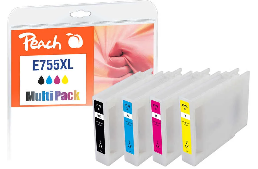 Peach  XL Multi Pack, compatible with
 T755XL Epson WorkForce Pro WF-8590 TC
