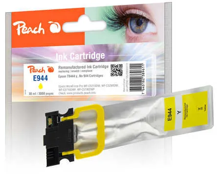 Peach  cartouche d'encre jaune compatible avec
 T9444, No. 944Y, C13T944440 Epson WorkForce WFC 5200 Series