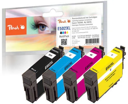 Peach  Multi Pack, compatible avec
 No. 502XL, C13T02W64010 Epson Expression Home XP-5100