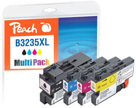 Peach  Multipack avec puce, compatible avec Brother DCPJ 1100 DW