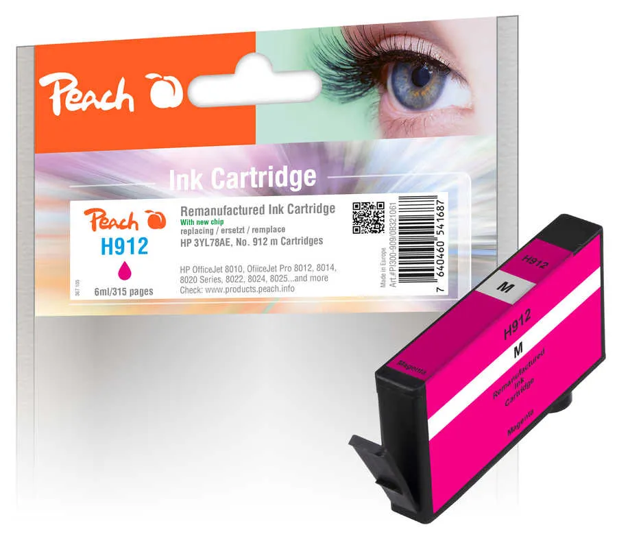 Peach  cartouche d'encre magenta compatible avec HP OfficeJet 8010