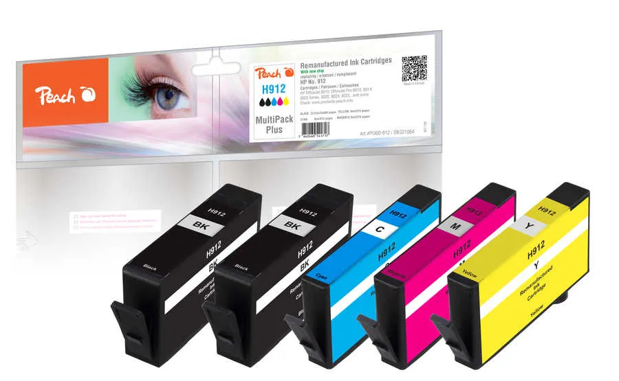 Peach  Combi Pack Plus compatible avec HP OfficeJet 8010