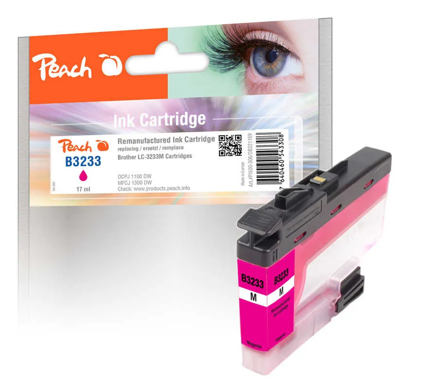 Peach Cartouche d'encre  magenta, compatible avec Brother DCPJ 1100 DW