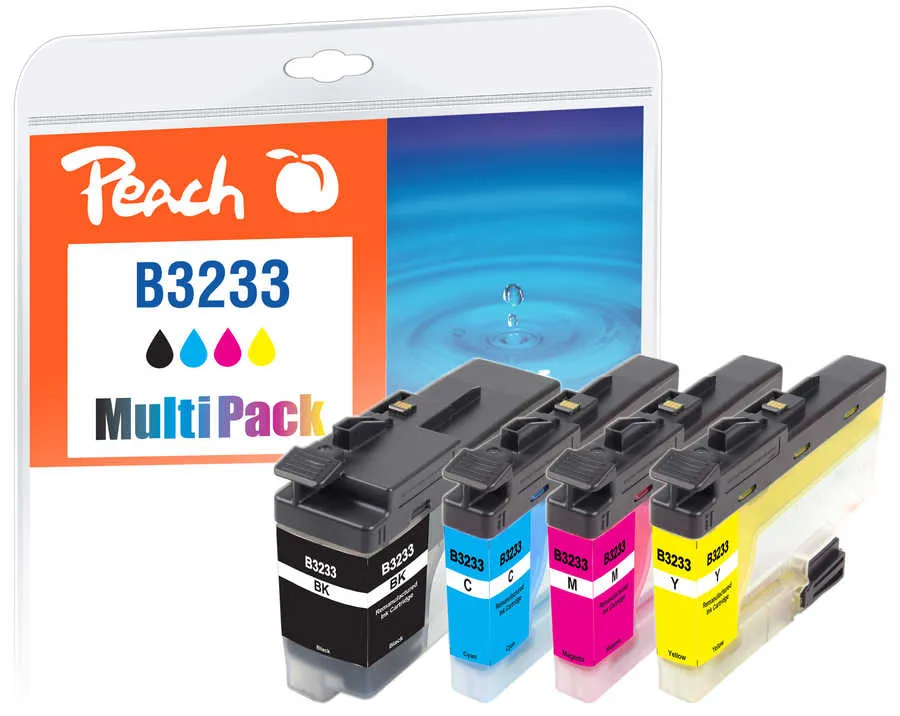 Peach  Multi Pack with chip, compatible with Brother DCPJ 1100 DW