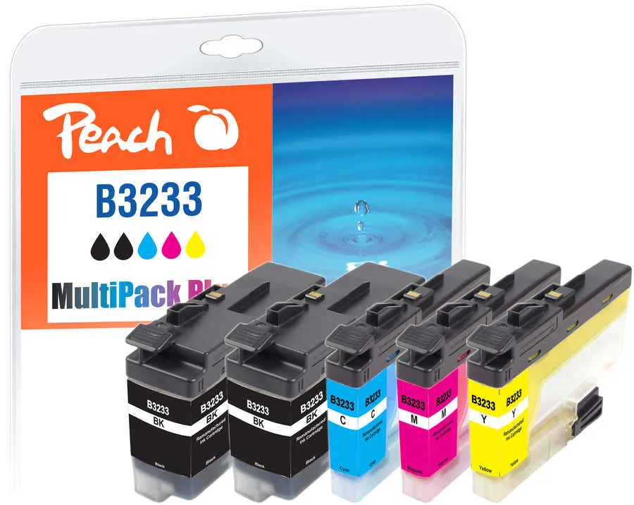 Peach  Multi Pack Plus with chip, compatible with Brother DCPJ 1100 DW