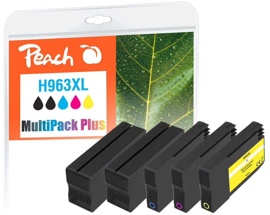 Peach  Multipack Plus avec puce compatible avec
 No. 963XL HP OfficeJet Pro 9016