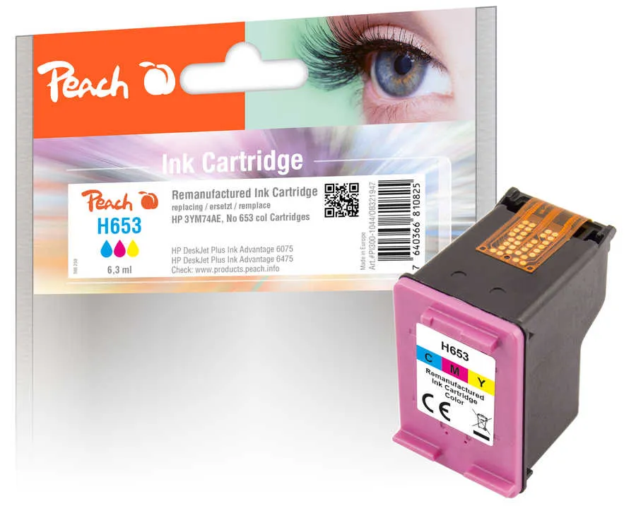 Peach Tête d'impression  couleur, compatible avec HP DeskJet Plus Ink Advantage 6075