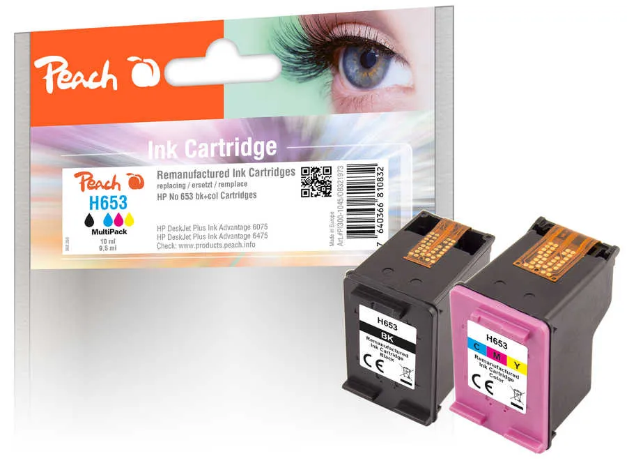 Peach  Multi Pack, compatible avec HP DeskJet Plus Ink Advantage 6075