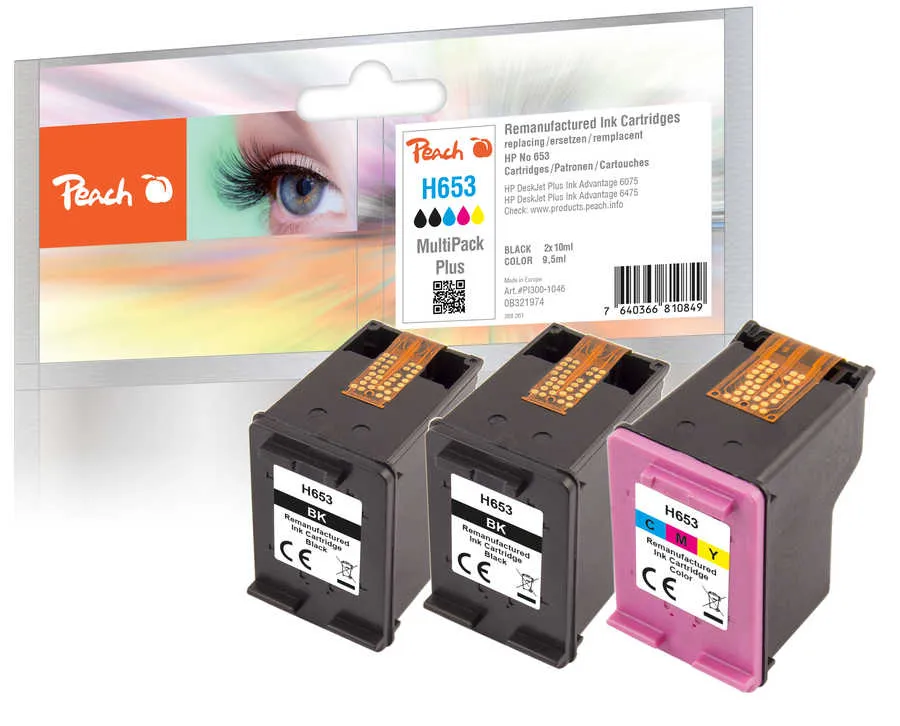 Peach  Multipack Plus, compatible avec HP DeskJet Plus Ink Advantage 6075