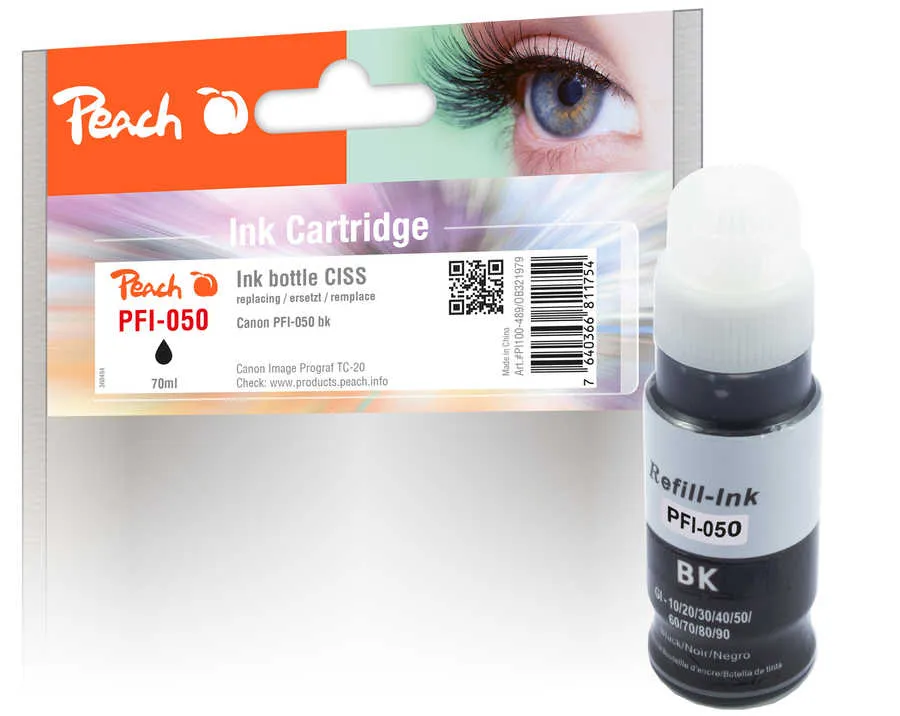 Peach  bouteille d'encre pigm. noir compatible avec HP LaserJet Enterprise Flow MFP M 528 z