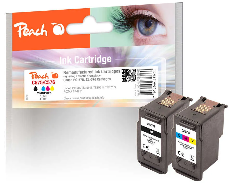 Peach  Combi Pack compatible avec Canon Pixma TR 4751 i