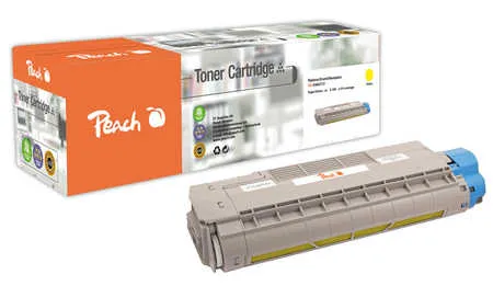Peach  Toner Module jaune, compatible avec
 43865721 OKI C 5850