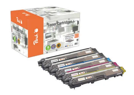 Peach Multipack Plus  compatible avec
 TN-241bk, TN-245 Brother HL-3150 CDW