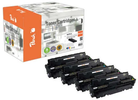 Peach Multipack , compatible avec
 No. 410X, CF410X, CF411X, CF412X, CF413X HP Color LaserJet Pro MFP M 477 fnw