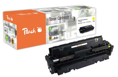 Peach  Cartouche de toner jaune, comapatible avec
 No. 410A Y, CF412A HP Color LaserJet Pro MFP M 477 fnw