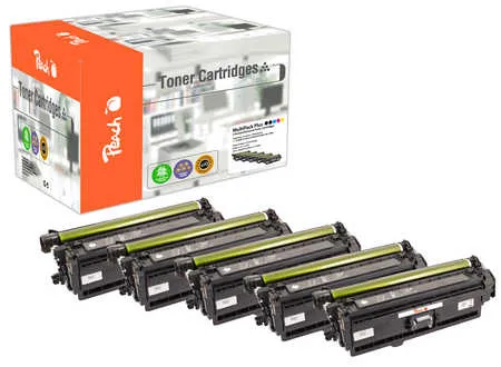Peach Multipack Plus  compatible avec
 No. 508X, CF360X*2, CF361X, CF362X, CF363X HP Color LaserJet Enterprise MFP M 577 dn