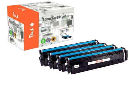 Peach Multipack , compatible avec
 No. 203A, CF540A, CF541A, CF542A, CF543A HP Color LaserJet Pro M 254 dw