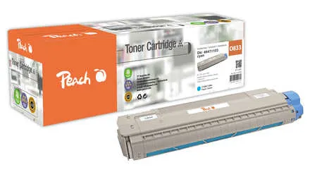 Peach  Toner Module cyan, compatible avec
 46471103 OKI C 823 DN