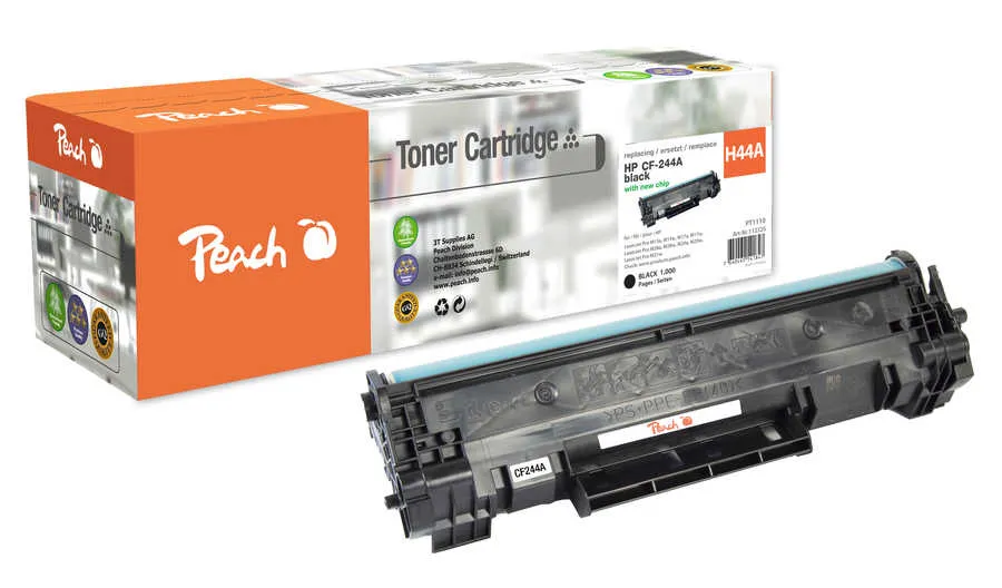 Peach  Toner Module noire, compatible avec
 No. 44A, CF244A HP LaserJet Pro MFP M 28 Series