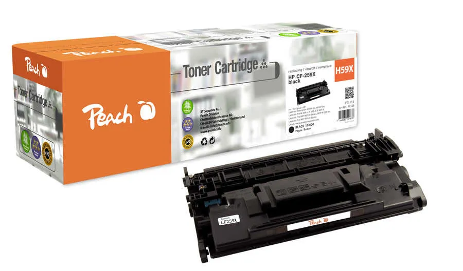 Peach  Toner Module noire, compatible avec
 No. 59X, CF259X HP LaserJet Pro M 305 d