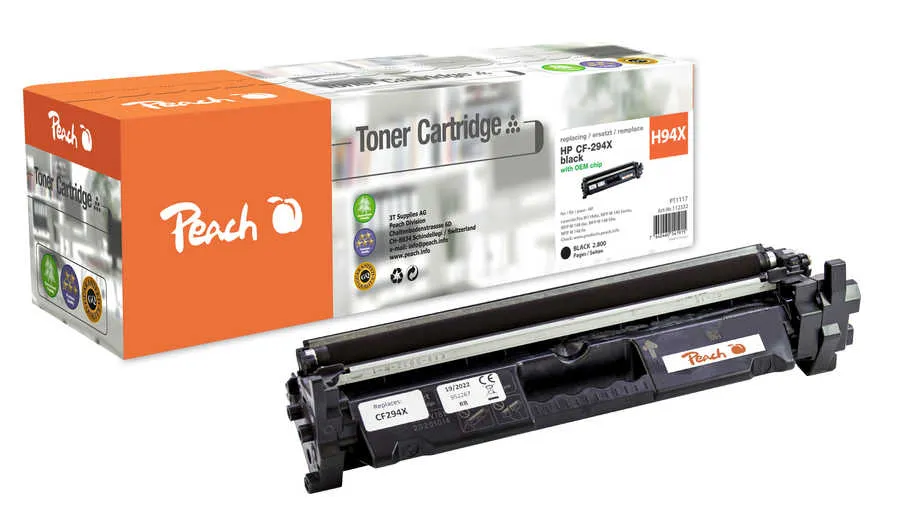 Peach  Toner Module noire, compatible avec
 No. 94X, CF294X HP LaserJet Pro MFP M 149 fw