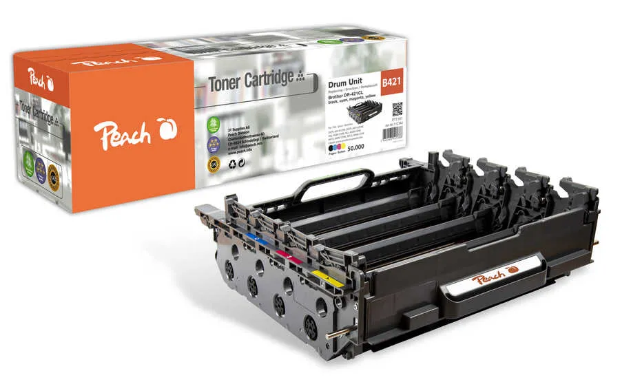 Peach Unité tambour , compatible avec
 DR-421CL Brother HLL 9310 Series