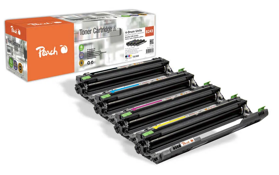 Peach Unité tambour , compatible avec
 DR-243CL Brother MFCL 3750 CDW