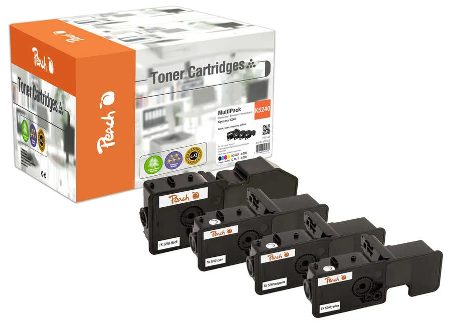 Peach Multipack , compatible avec
 TK-5240 Kyocera ECOSYS P 5026 cdn