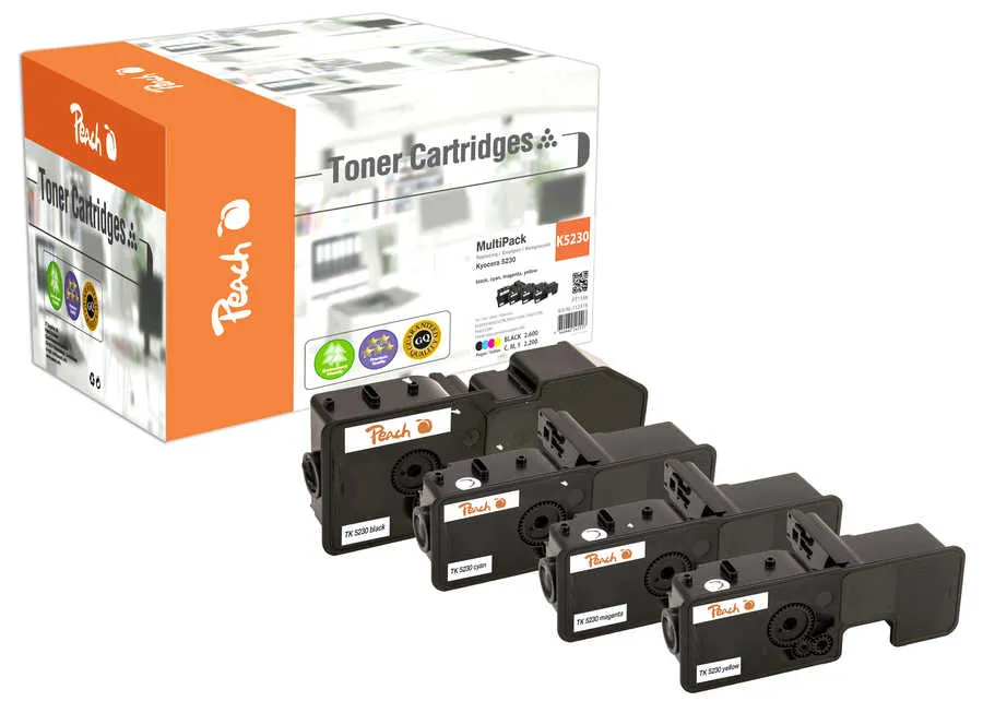 Peach Multipack , compatible avec
 TK-5230 Kyocera ECOSYS P 5021 Series