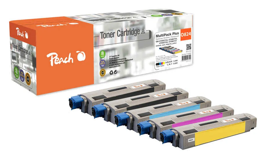 Peach Multipack Plus  compatible avec OKI C 824 dn
